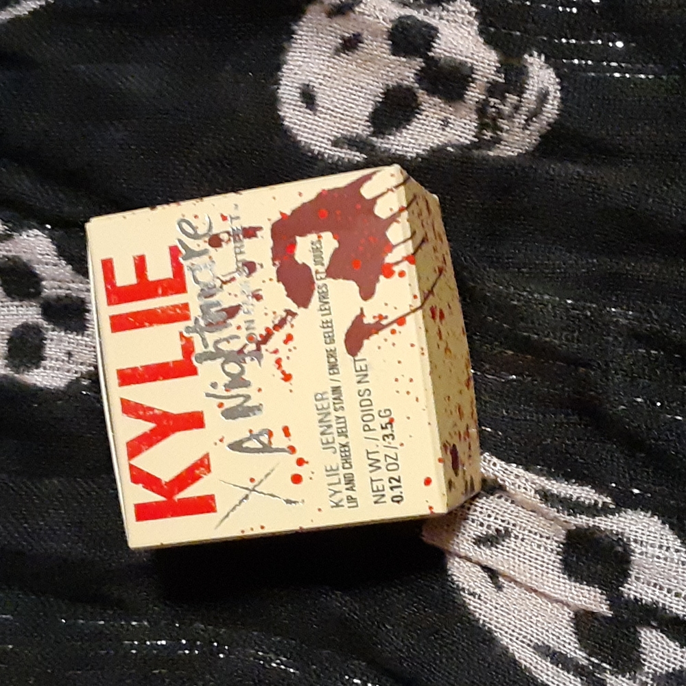 Kylie cosmetics A Nightmare on Elm Street lip and cheek jelly stain